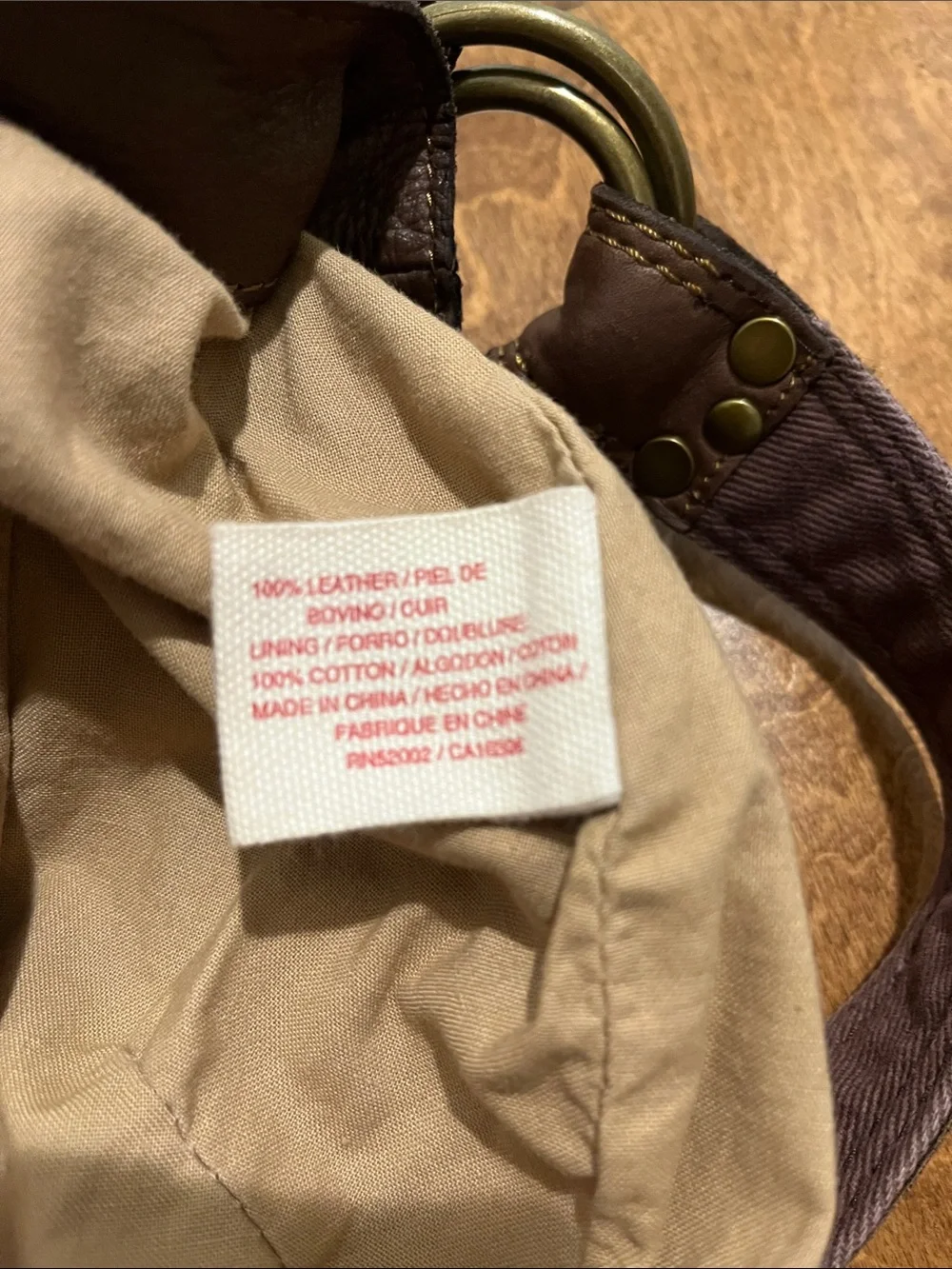 LUCKY BRAND dark brown leather slouchy shoulder/ hobo bag